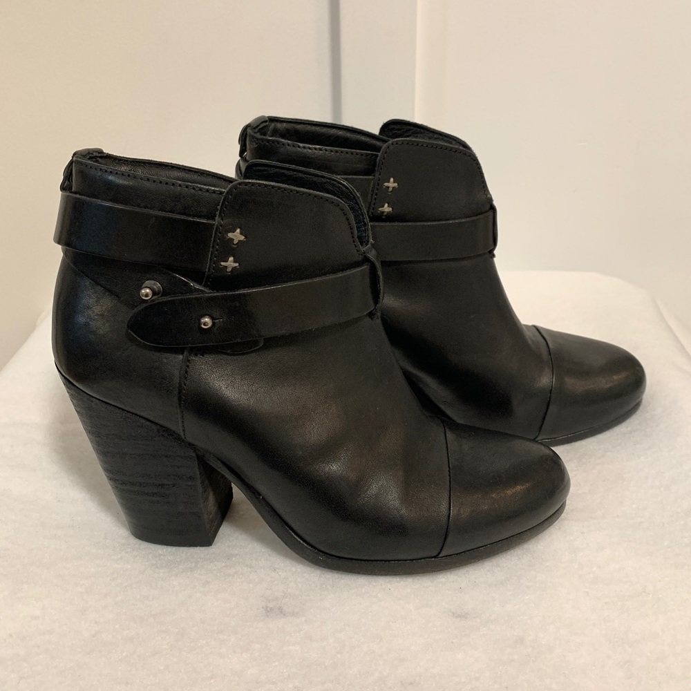 Rag & Bone ‘Harrow’ Leather Booties Size 5